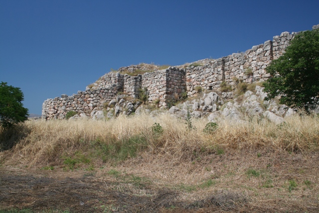 Tiryns - The Western bastion viewed from the South